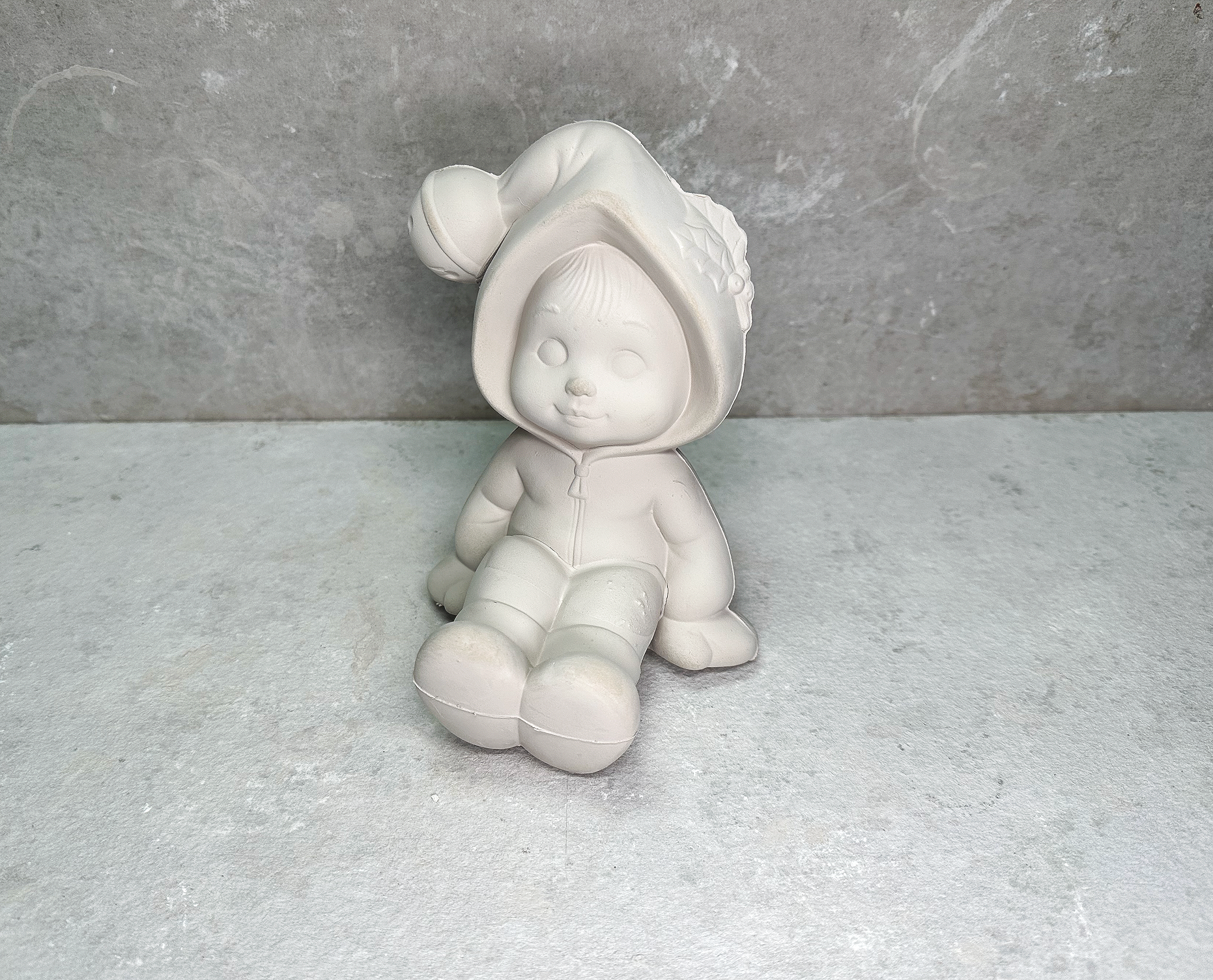1990 Vintage Sweet Tot Boy Sitting Pottery Mold D817