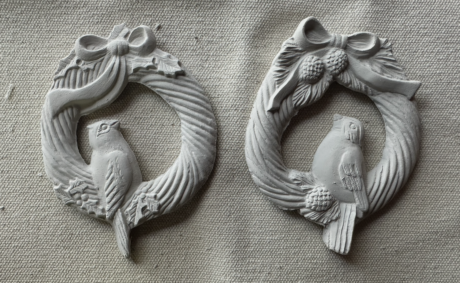 1985 Vintage Duncan Wreath Ornaments Pottery Mold DM-823