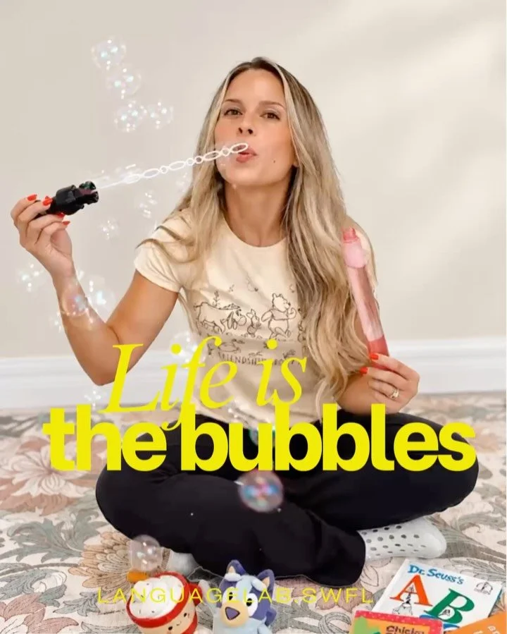 SLP Role Description: Professional bubble blower 🫧 
In reality, play creates opportunities for communication and language. 
#speechtherapist #slp #naplesfl #playandlearn #speechlanguagepathologist