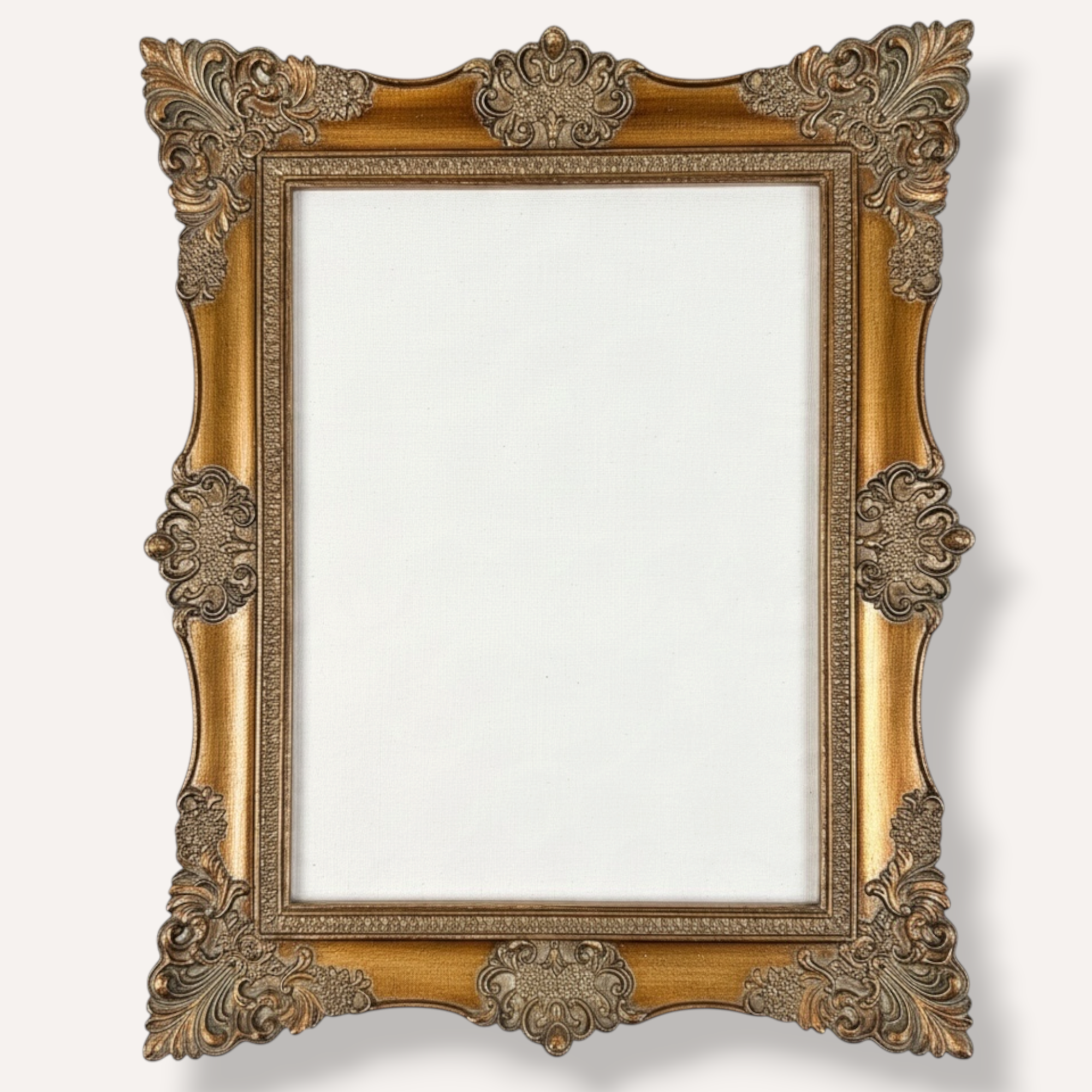 5x7 Ornate Antique Gold Style Frame Add-On • Add-On Only