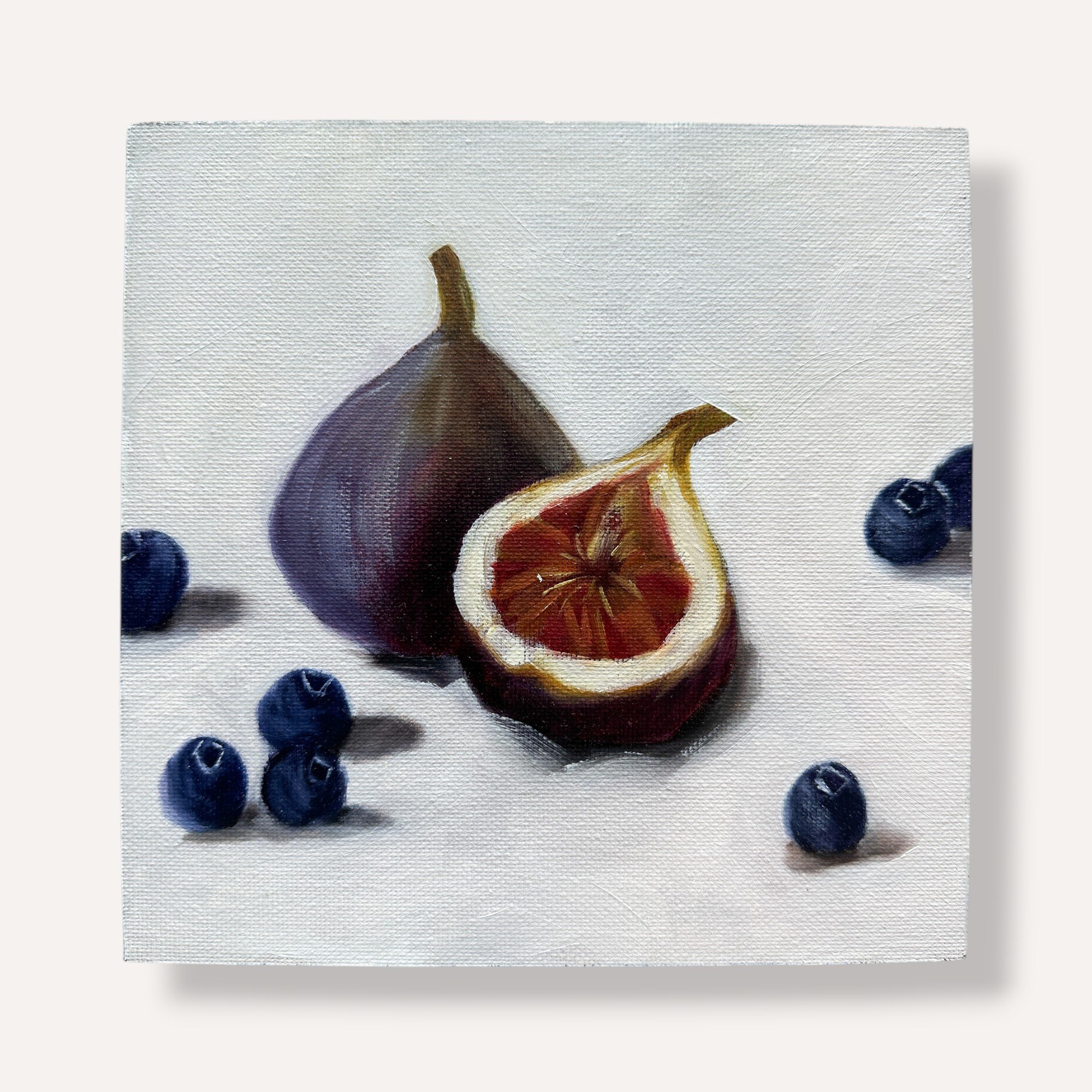 Fig and Blueberries • 8x8