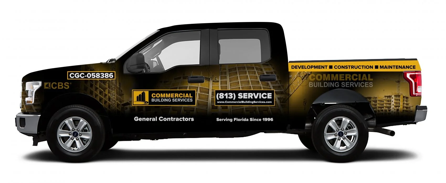 Commercial Building Services Truck Wrap Design