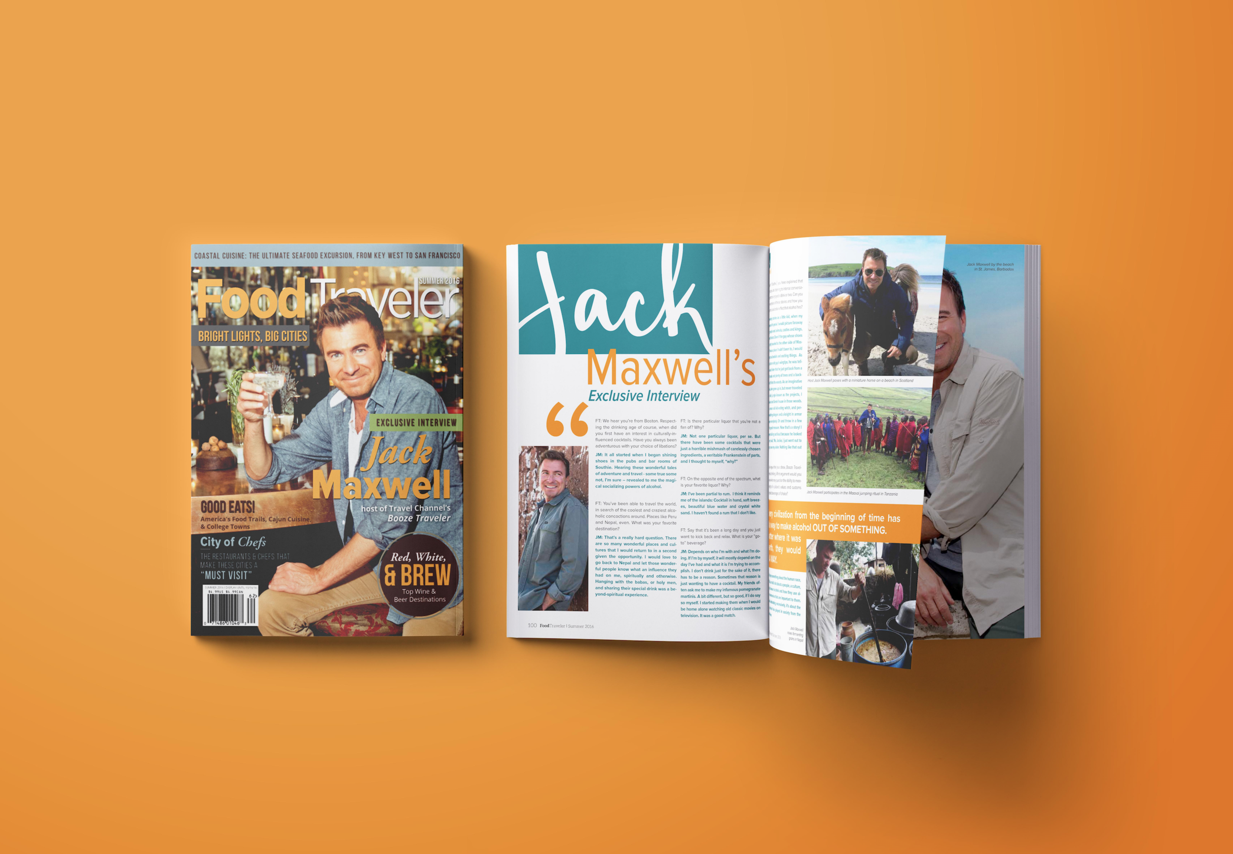 David Jacobs Publishing | Food Traveler Magazine Layout Design