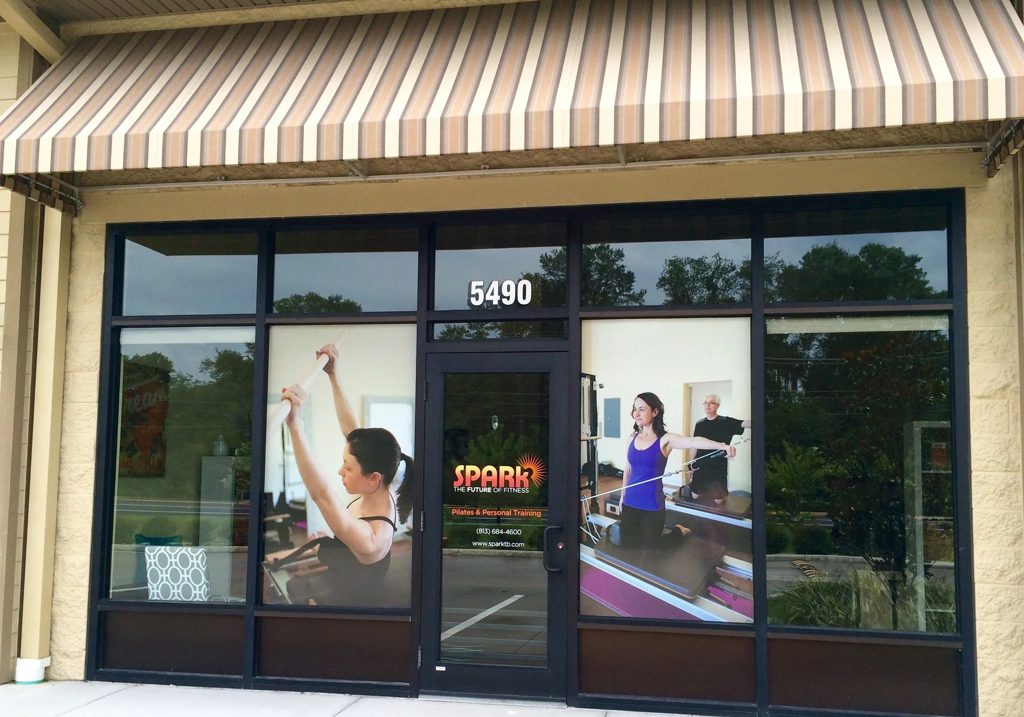 Spark Fitness | Window Cling Designs