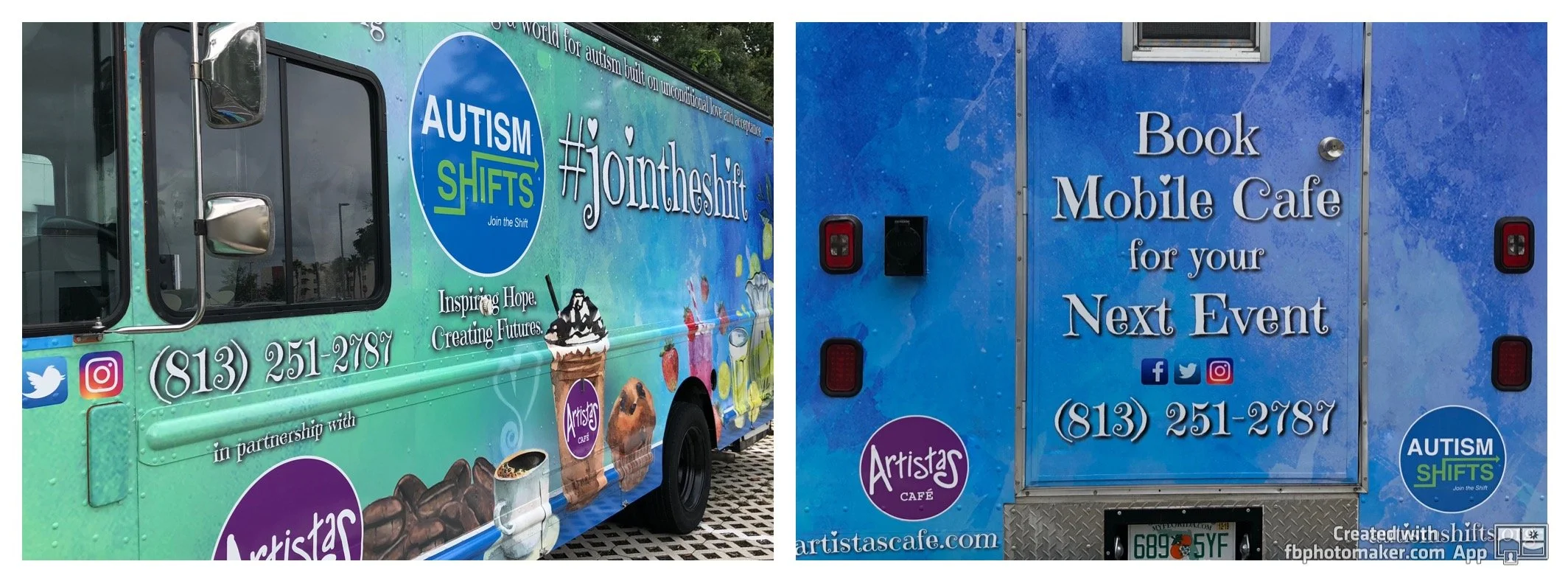Autism Shifts | Mobile Cafe Truck Wrap Design