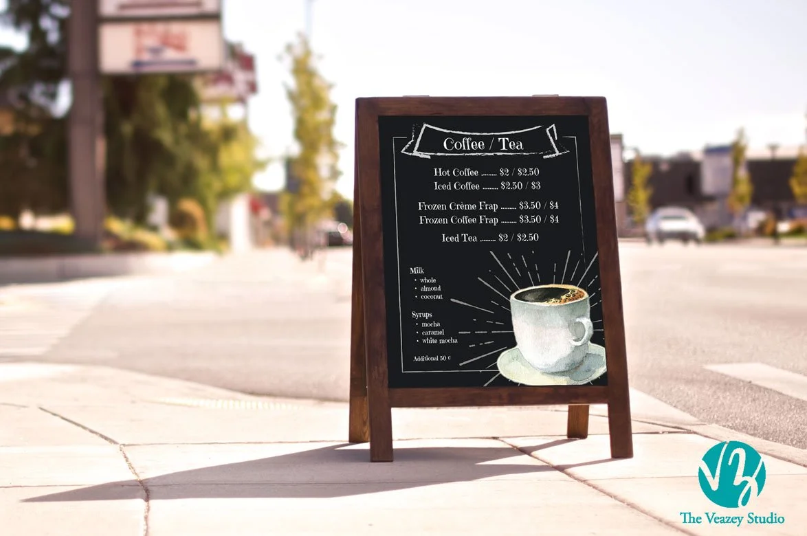 Artistas Cafe | Food Truck Menu Design