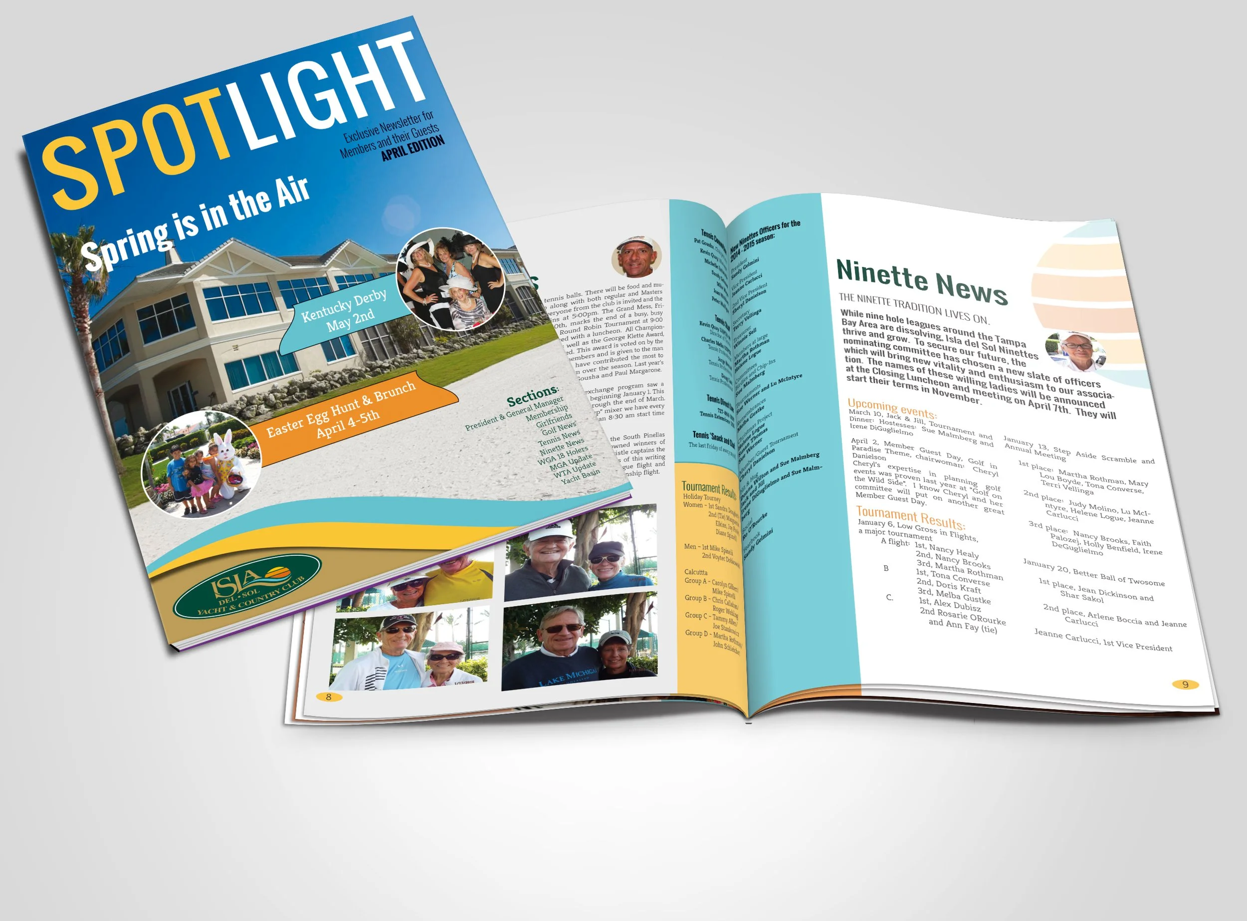 Isla Del Sol Country Club | Member Newsletter Design