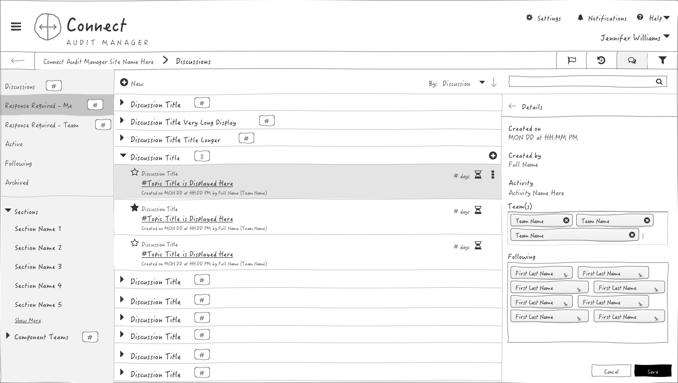 CAM - Discussion board and chatbot