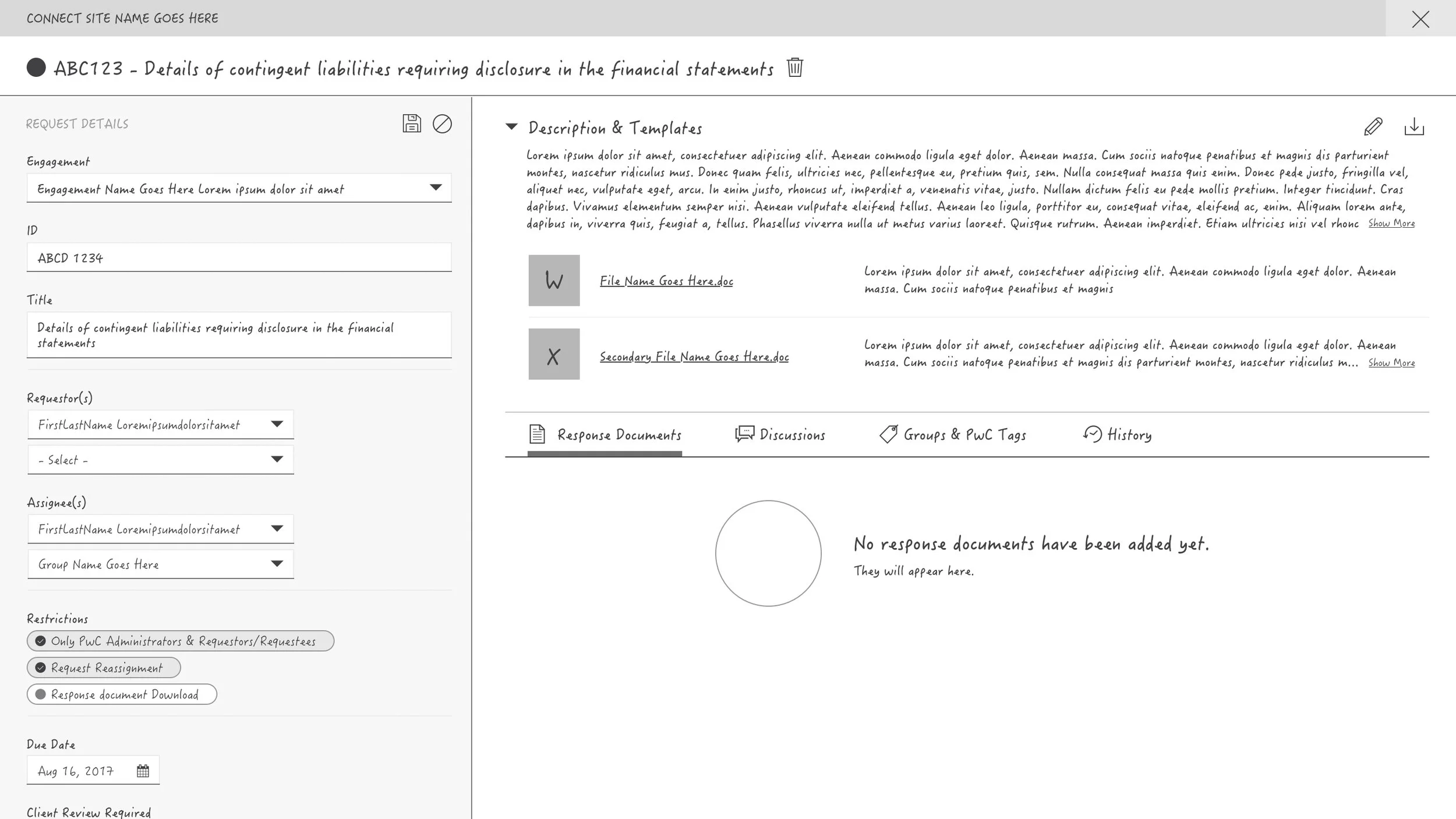 PwC Connect - Audit documents
