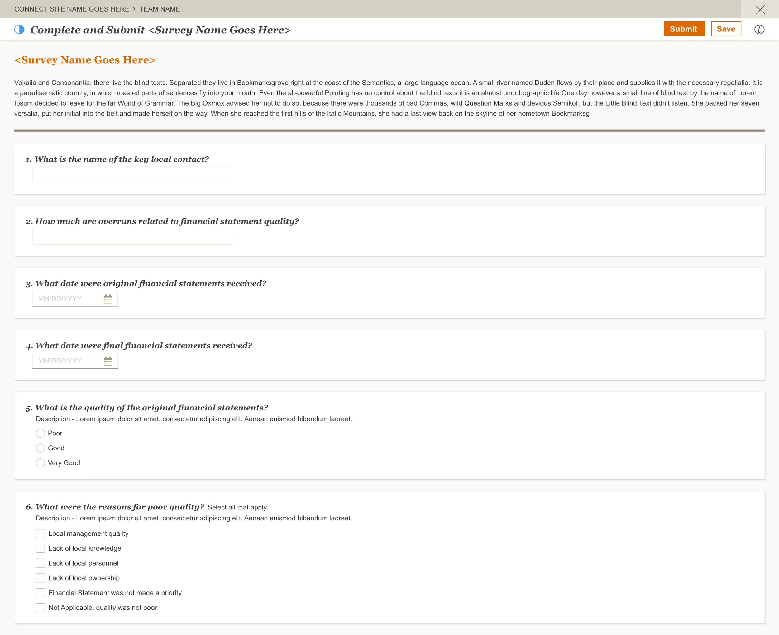 CAM - Survey