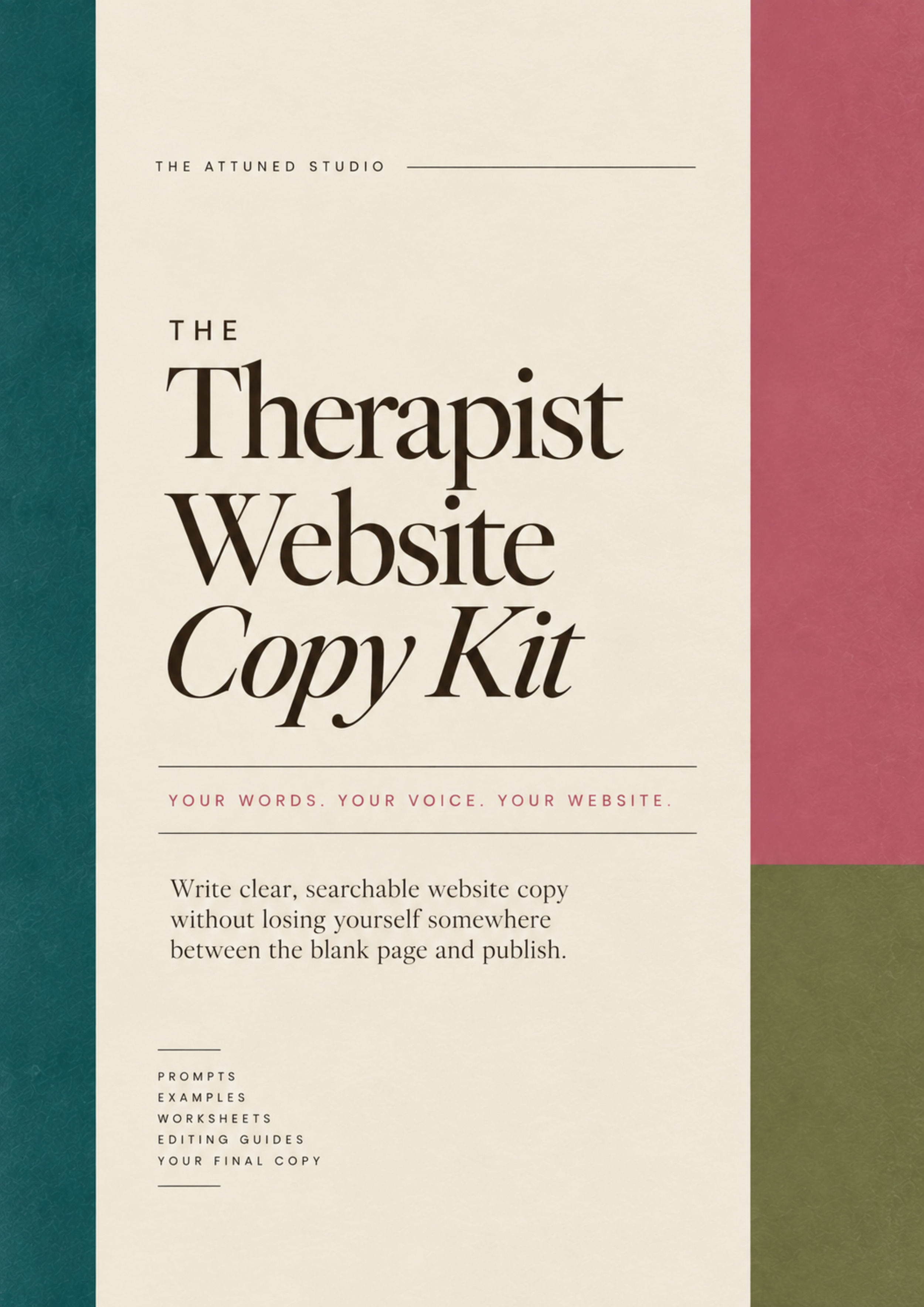 The Therapist Website Copy Kit