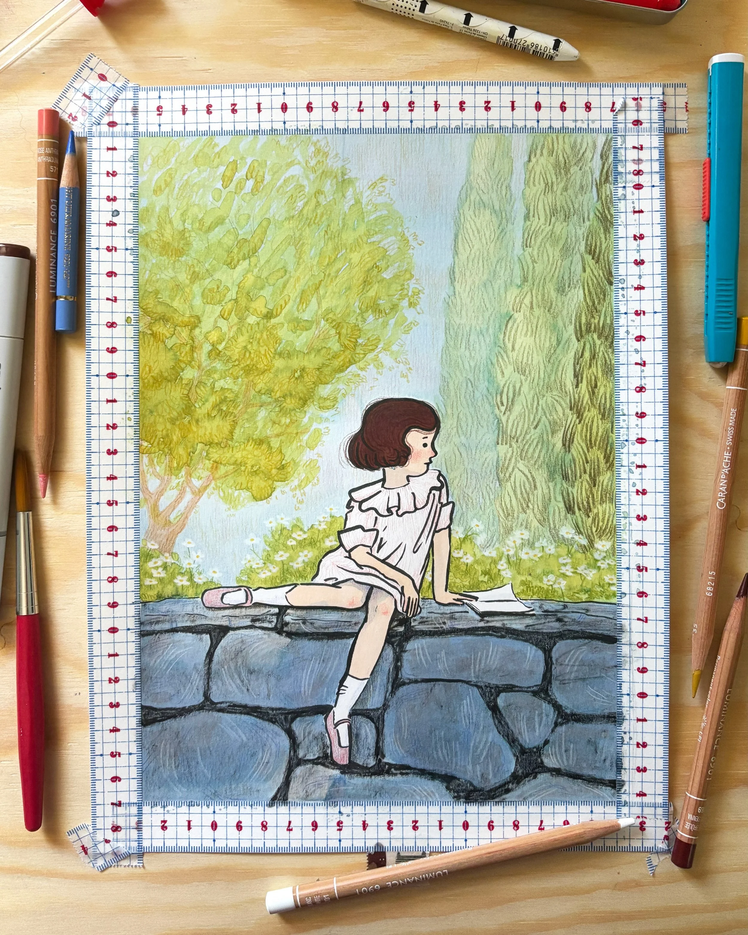 I&rsquo;ve been experimenting with ink washes and splotches lately. I keep messing up but I think I like it?? 

#kidlitart #picturebookillustration #illustrator #kidlitillustration
