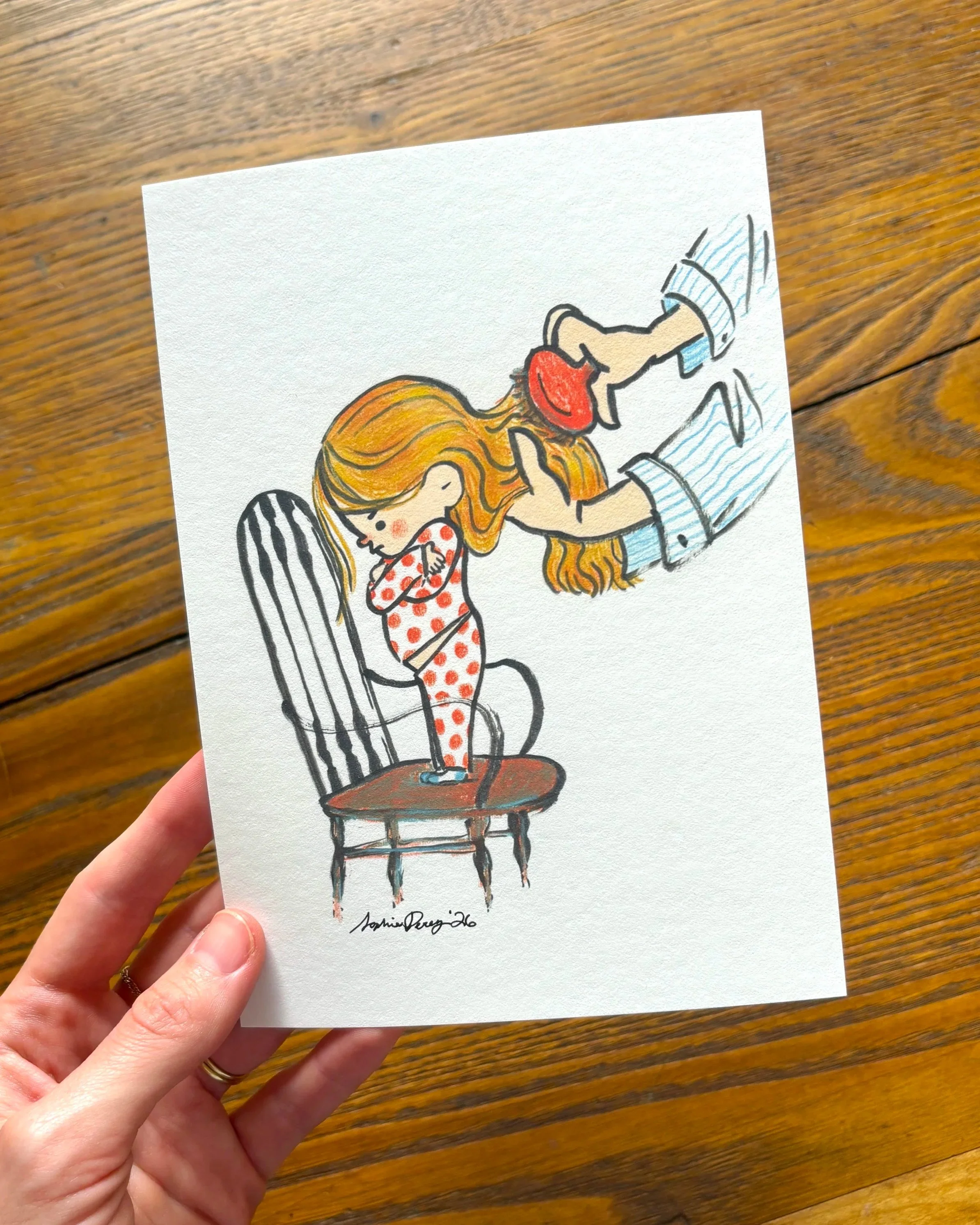 Hairbrush Print