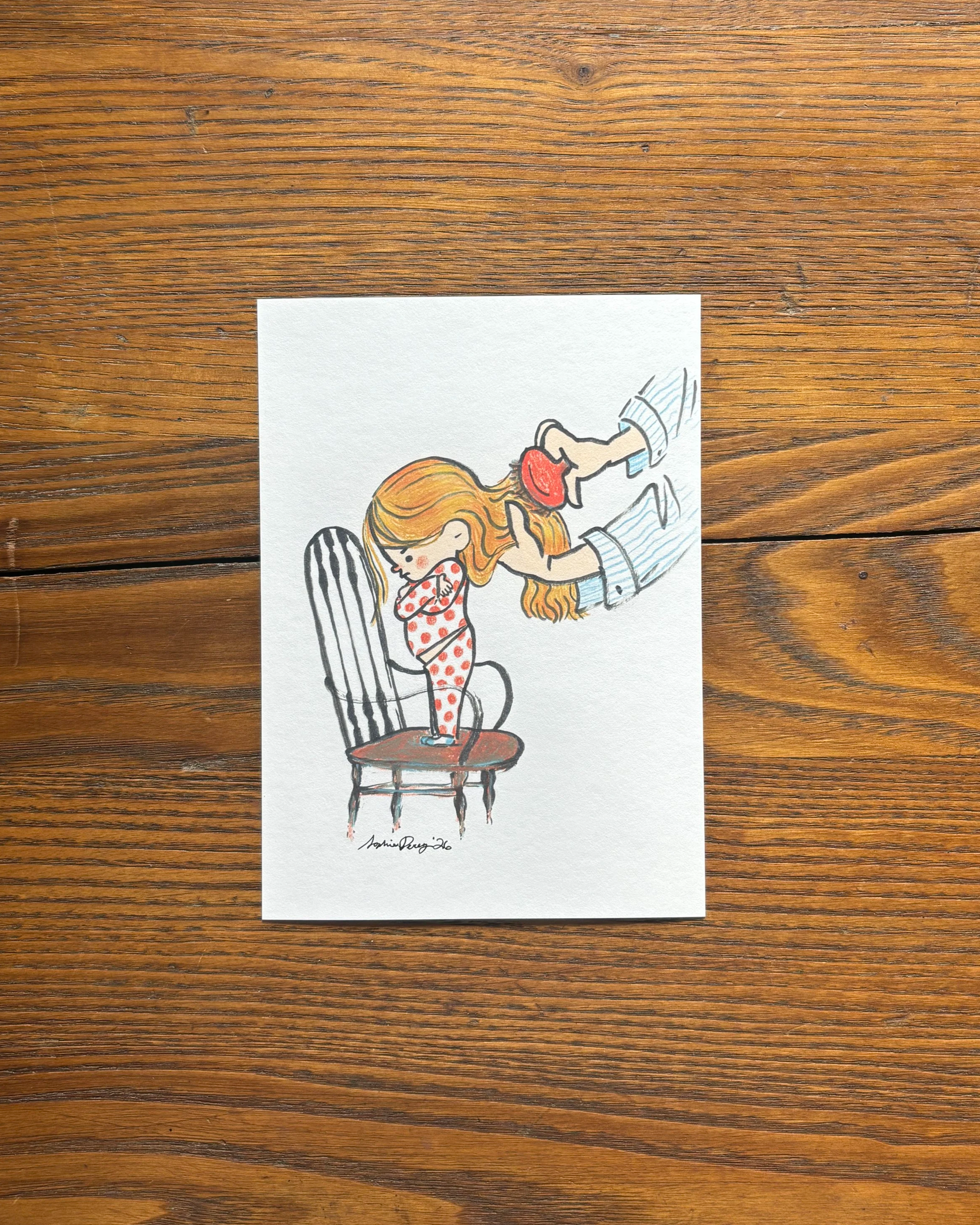 Hairbrush Print