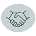 Handshake icon symbolizing agreement or partnership