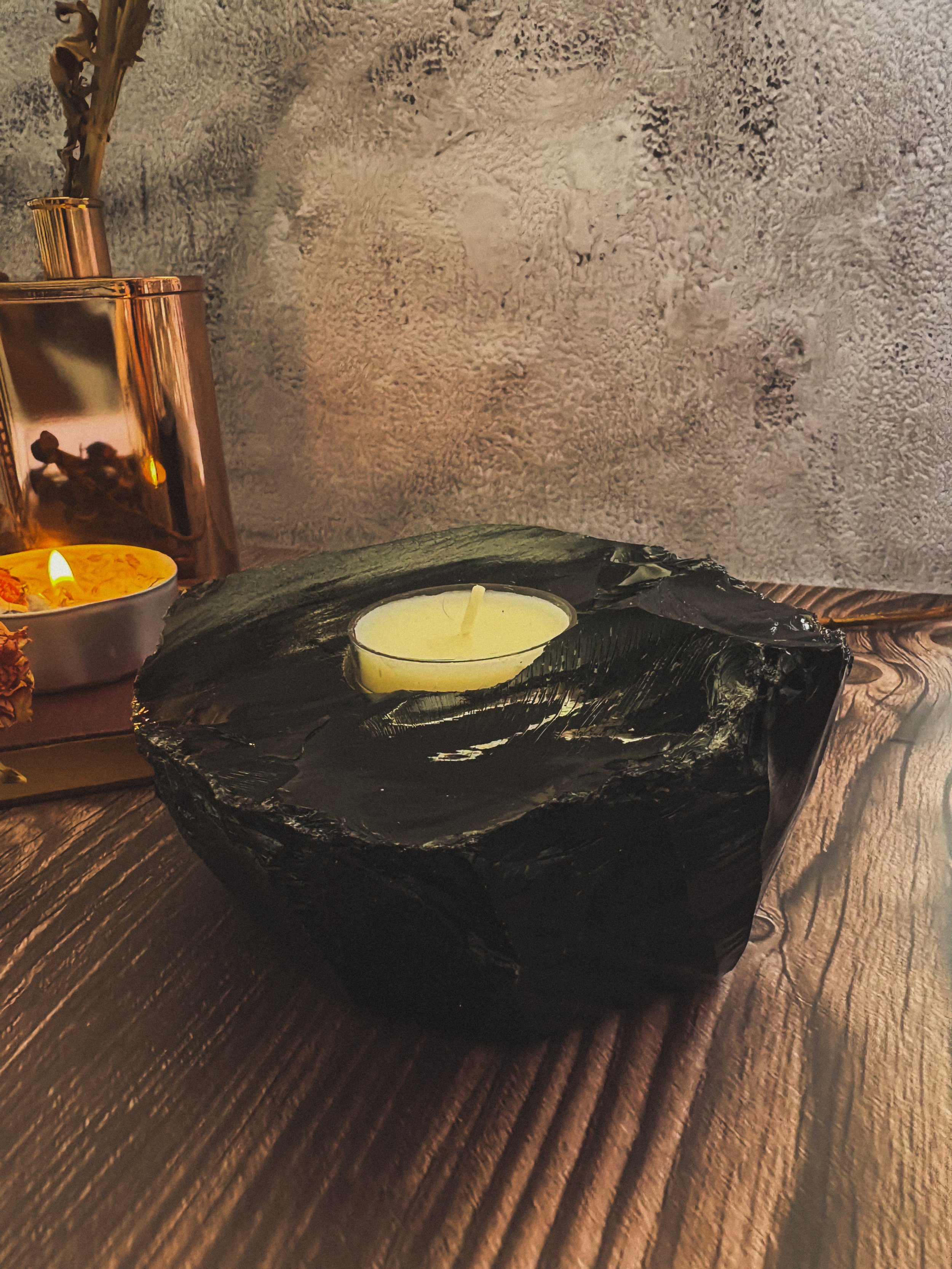 obsidian candle holder.JPG