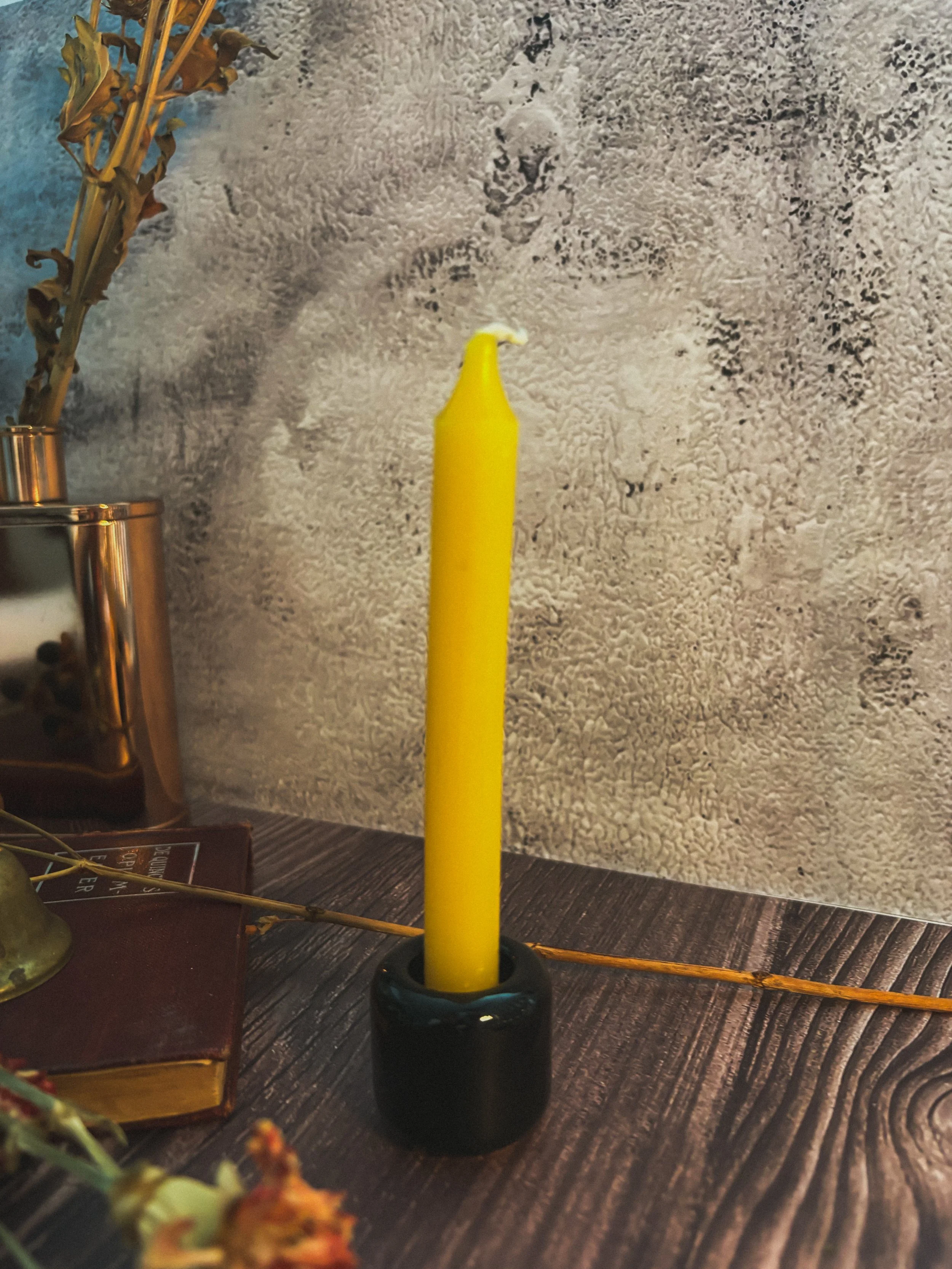 yellow spell candle.JPG