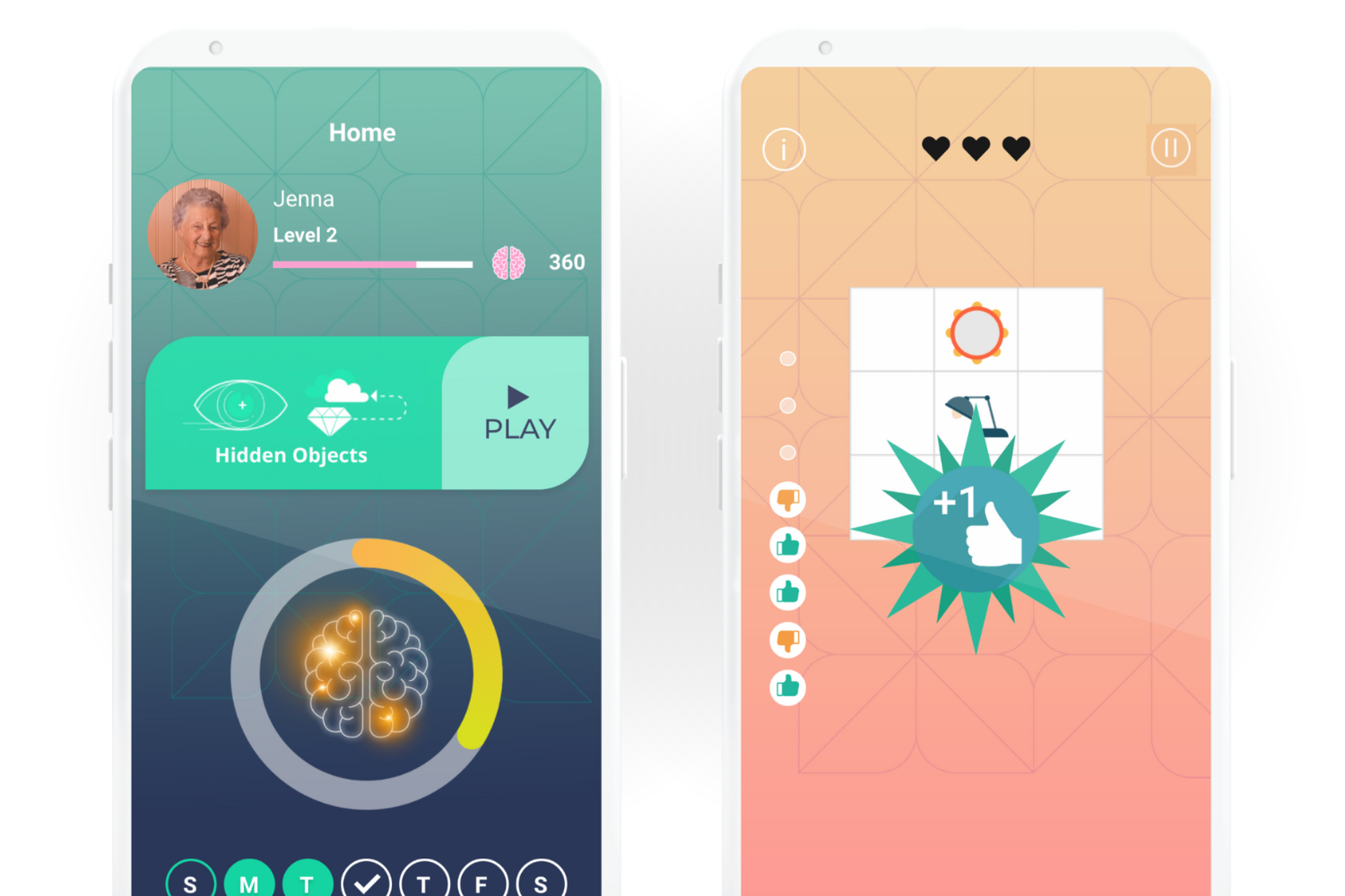 Brain Age app, by SFI, tracks cognitive health for Mild Cognitive Impairment (MCI) patients. With self-reporting, cognitive training, and rewards, it helps pharmaceutical companies gather real-world data and enhance patient engagement.