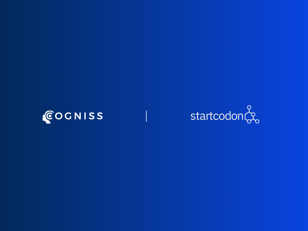Cogniss partners with Cambridge-based venture capital investor, Start Codon