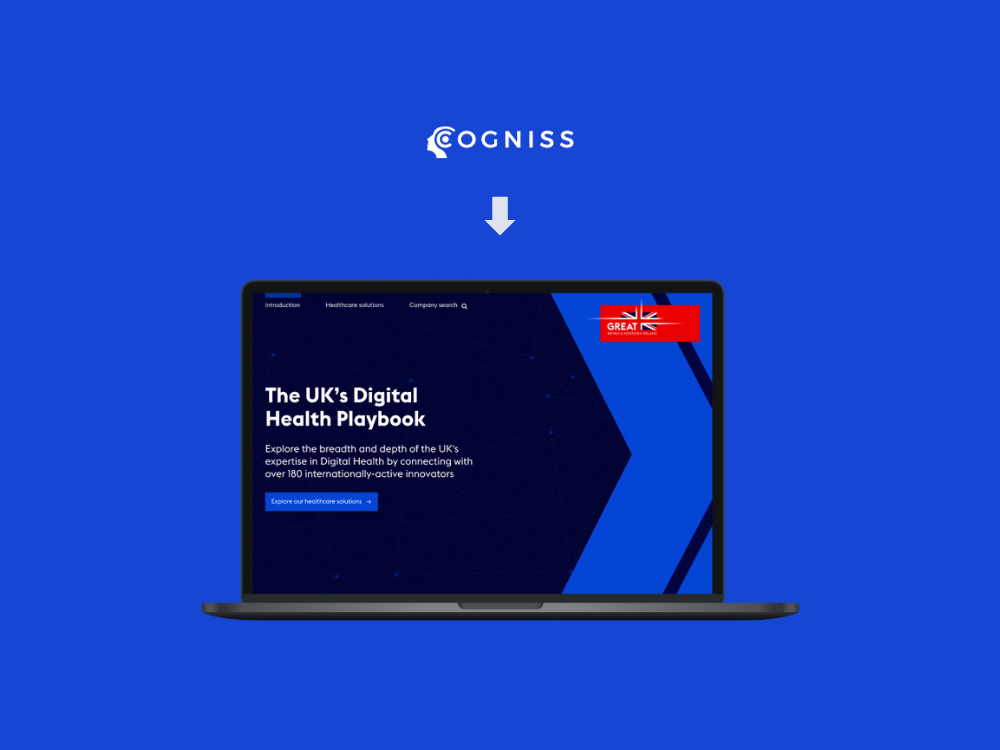 Cogniss is featured in the UK Government’s new Digital Health Playbook