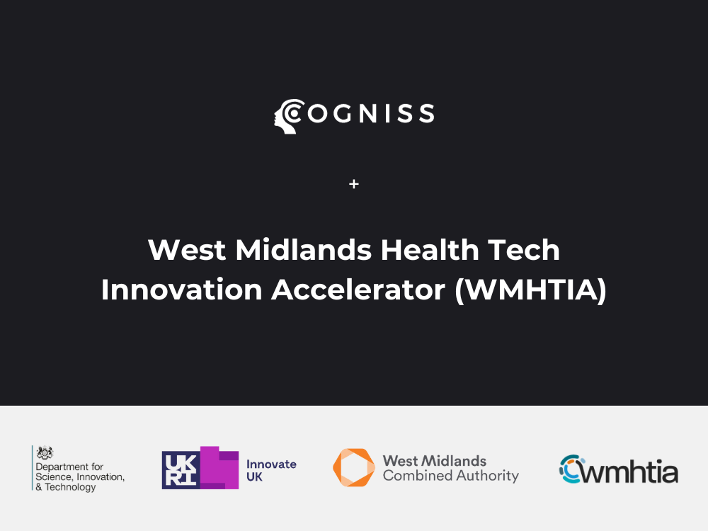Cogniss joins the West Midlands Health Tech Innovation Accelerator as a tech partner