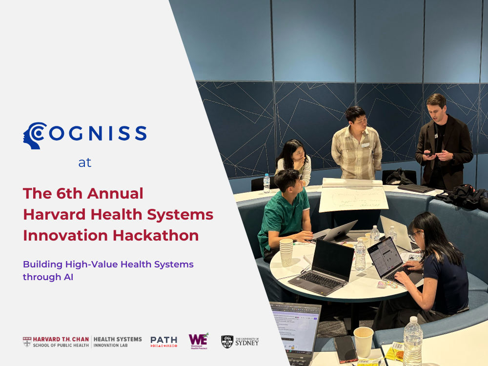 Cogniss supports early-stage innovation at Westmead for the Global Harvard Health Hackathon