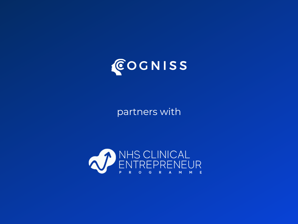 Cogniss partners with the NHS Clinical Entrepreneur Programme