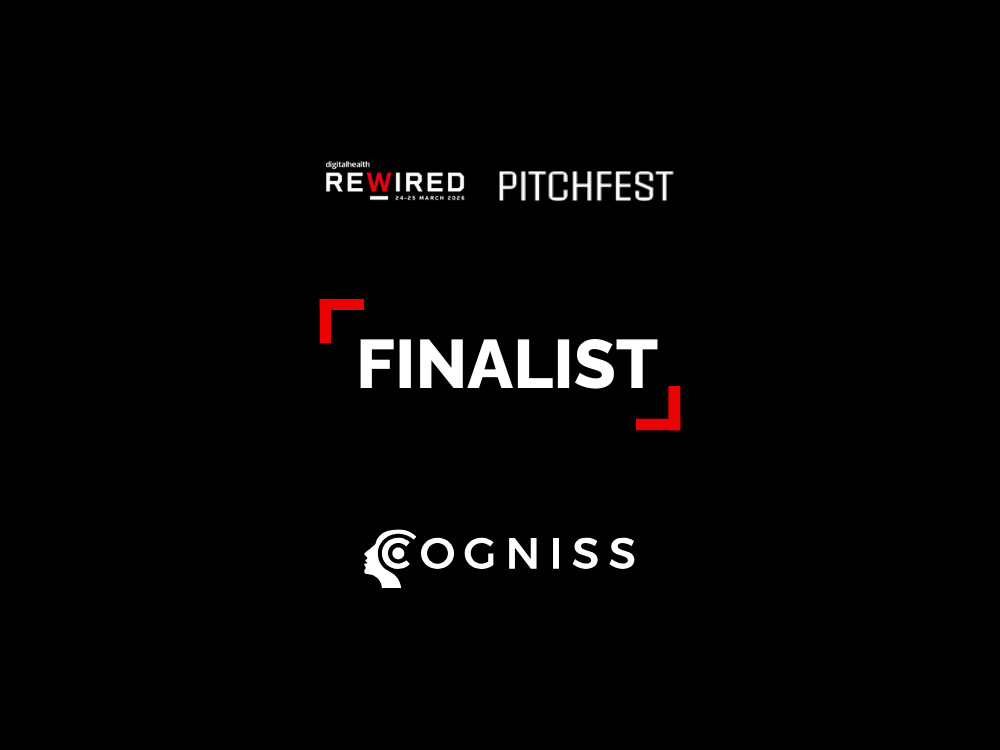 Cogniss selected as finalist for Digital Health Rewired Pitchfest 2026