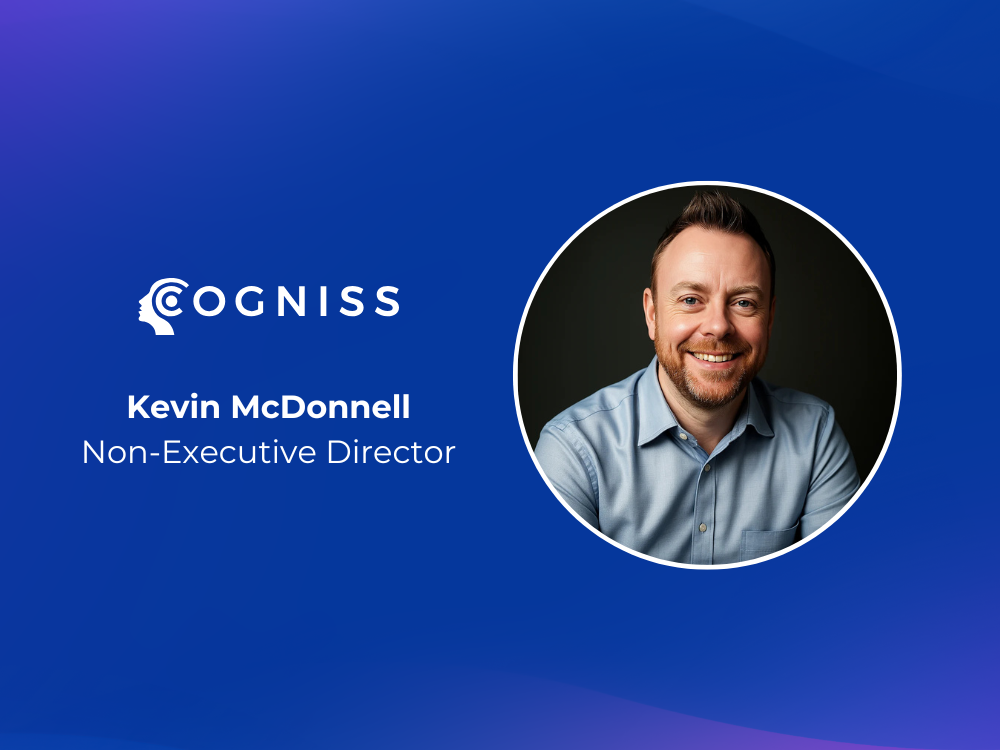 Kevin McDonnell joins Cogniss Board as Non-Executive Director