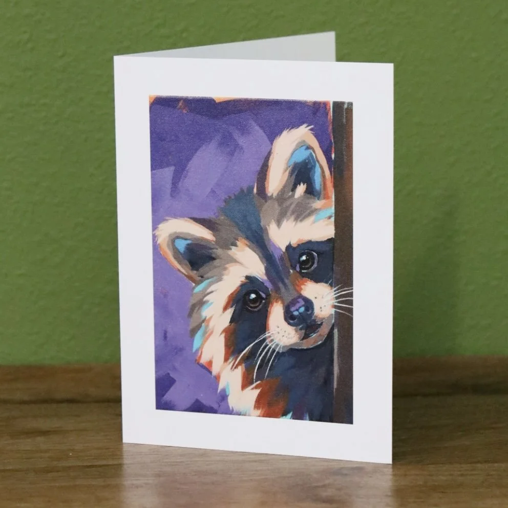 Reggie Raccoon: Greeting Card