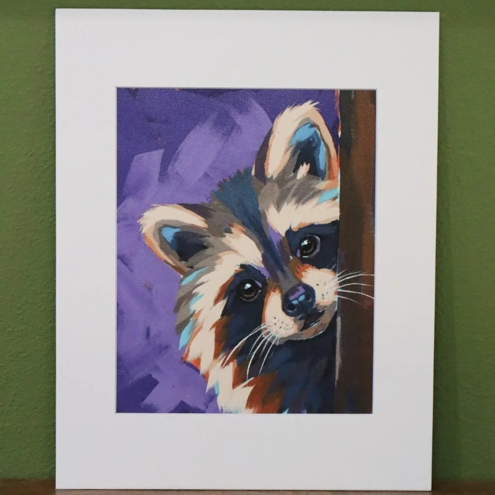 Reggie Raccoon: 8x10