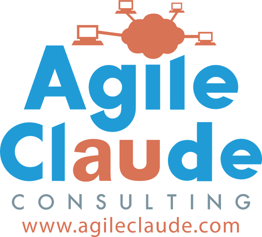 Parody logo reading Agile Claude Consulting, with the Agile Cloud Consulting cloud-and-computers mark above it