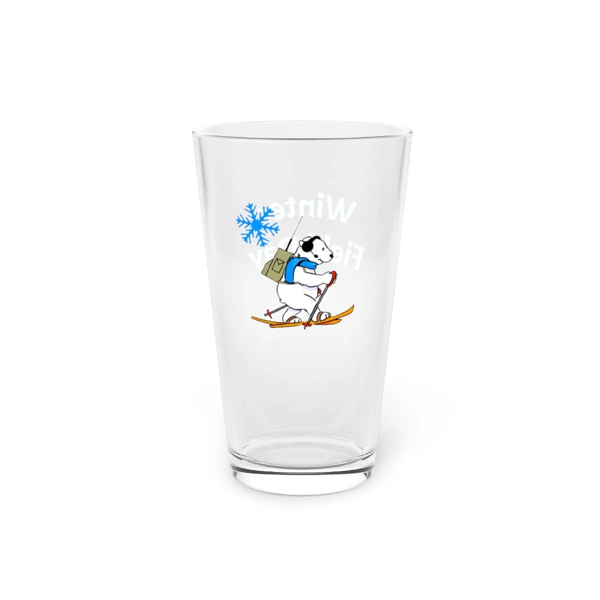 'Winter Friends' Polar Bear Pint Glass