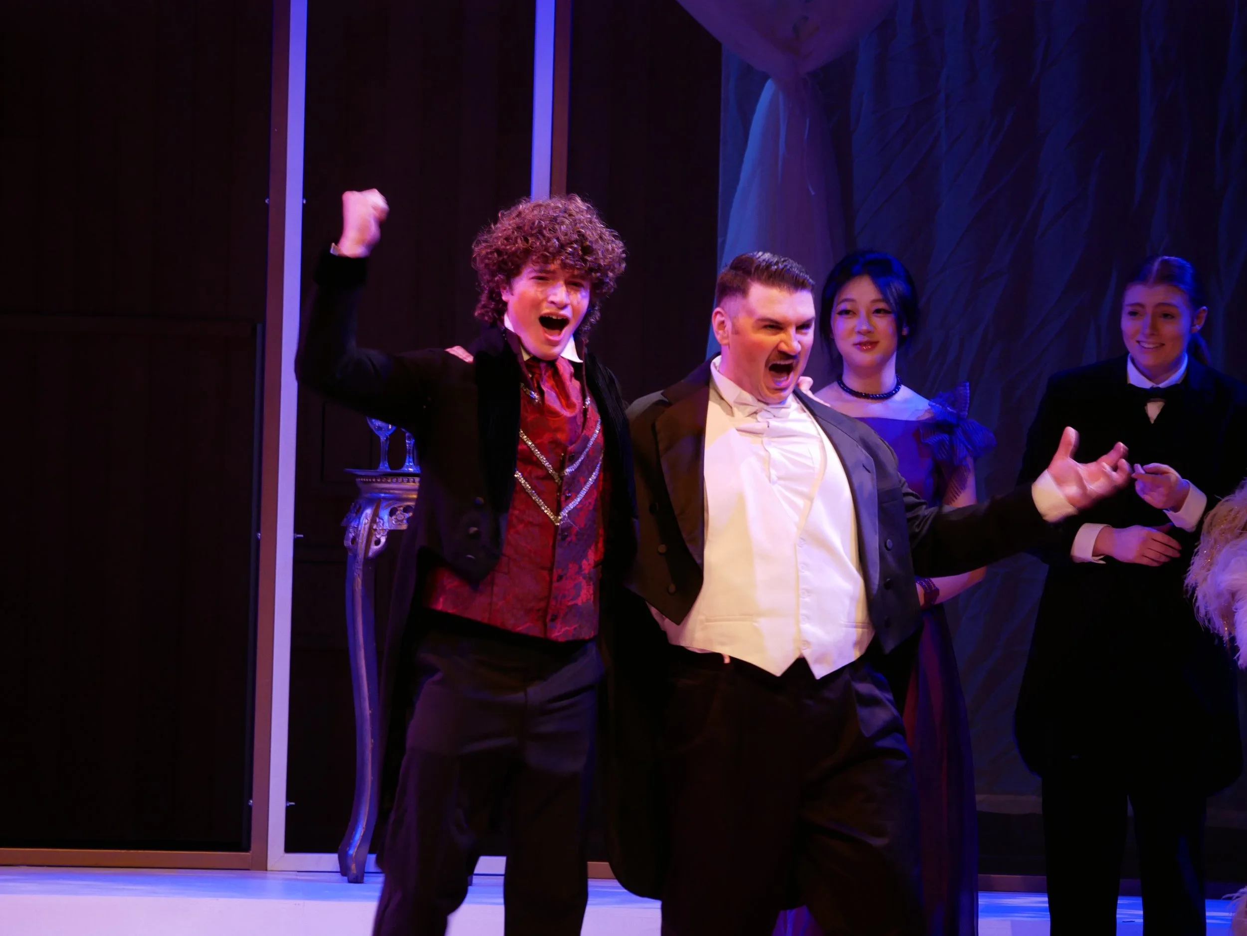Chris Gallerani in UConn's 2026 performance of "Die Fledermaus" by Johann Strauss II.