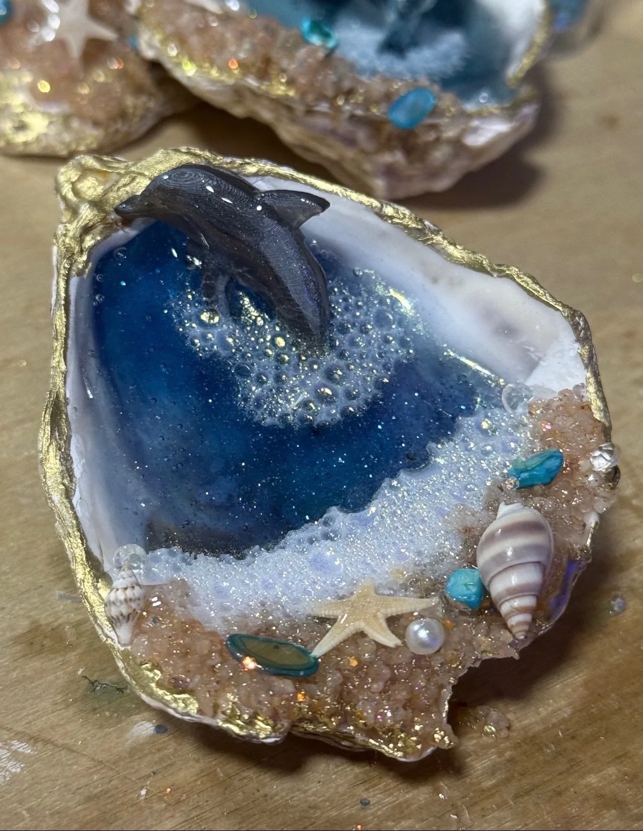Blue Grotto Oyster Art