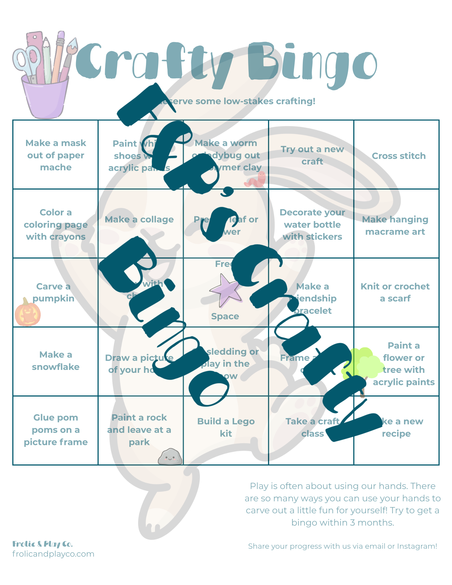 Crafty Bingo Card