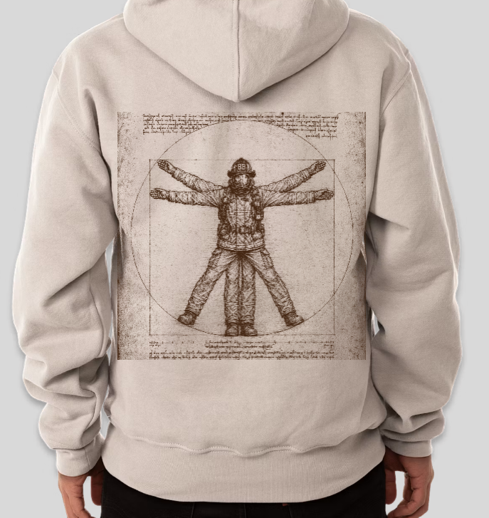 The Vitruvian Fireman Hoodie