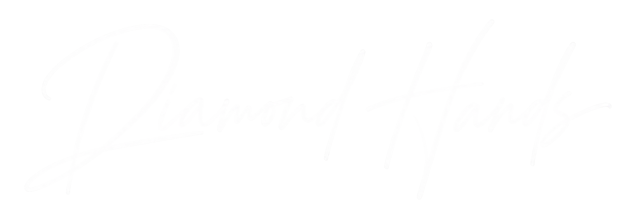 Neon sign spelling 'Diamond Heart' in cursive font on a black background.