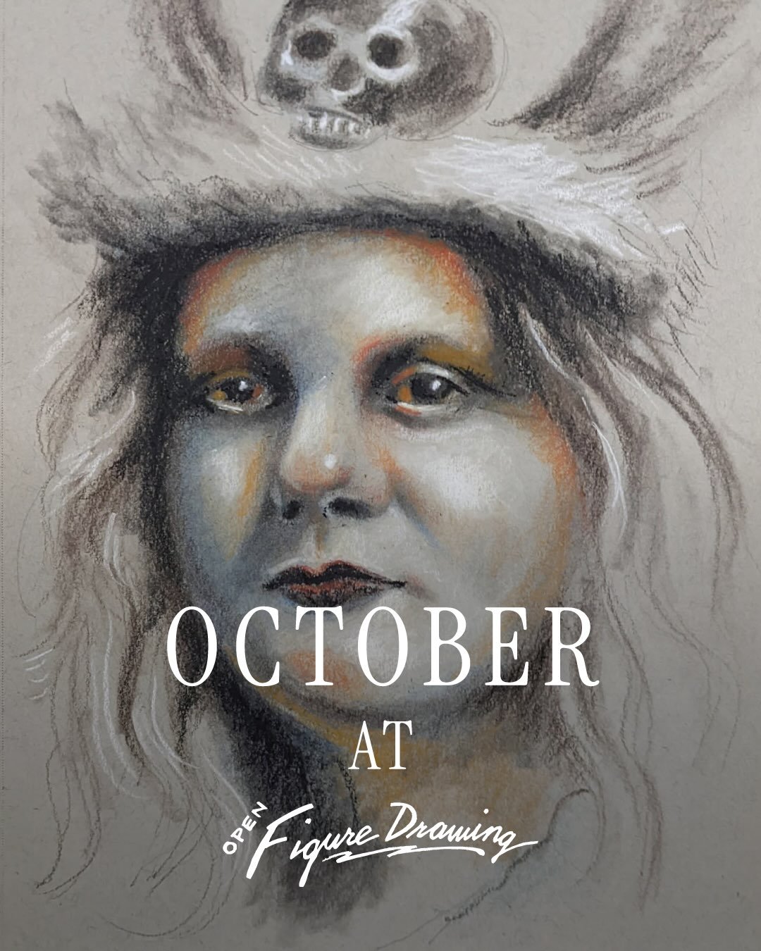 I hope it&rsquo;s you &amp; me drawing with us at figure drawing. Stay updated with all of our new stuff by signing up to our mailing list 🎃💀👻
