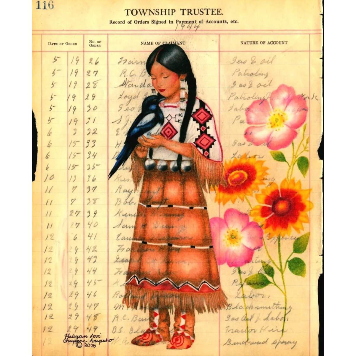 “Walks With the Wind Woman ” Art Print, 2026