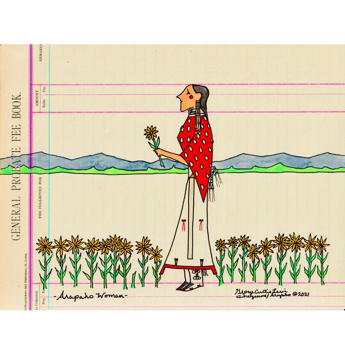 "Arapaho Woman" Art Print, 2021