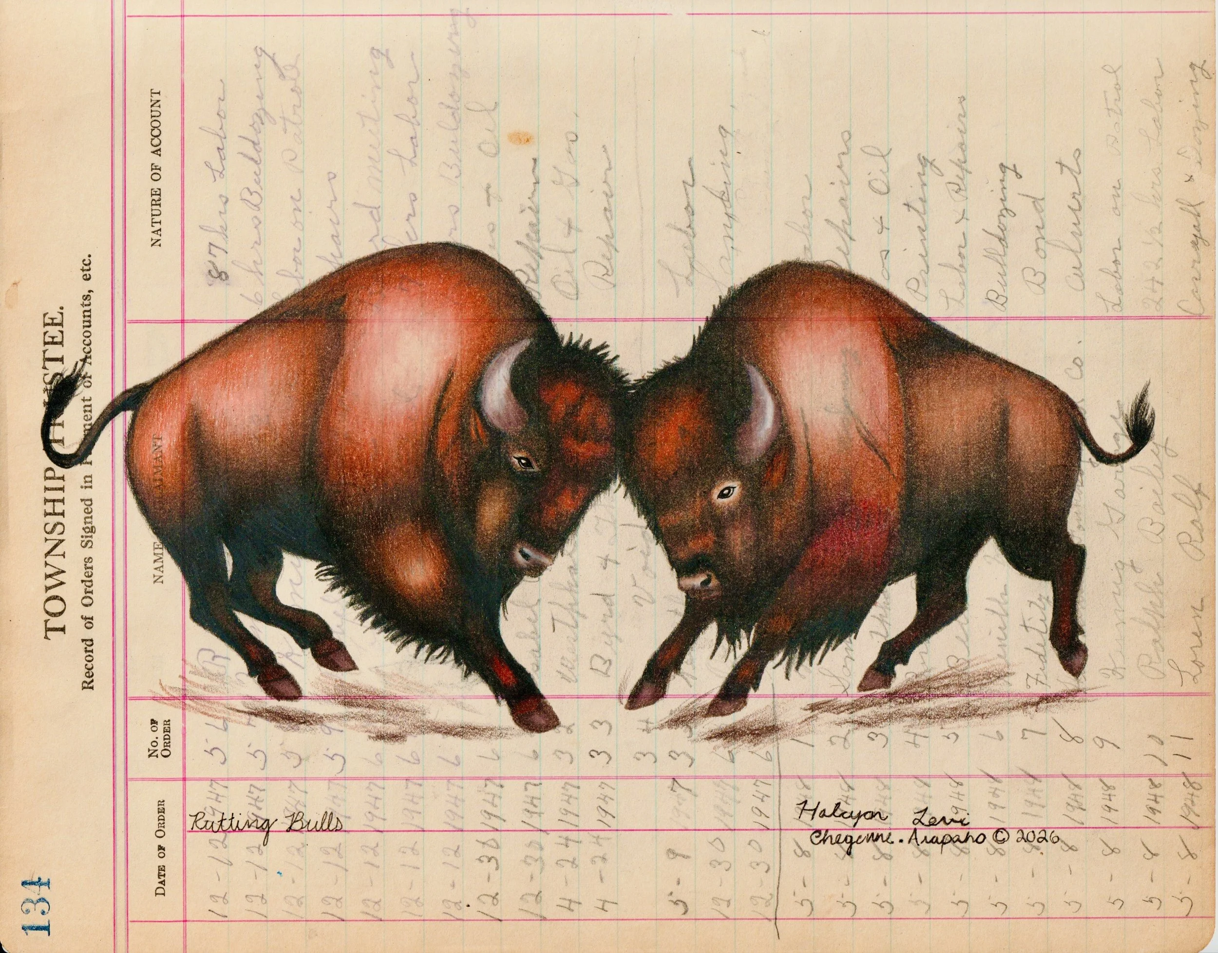“Running Bulls” Art Print, 2026
