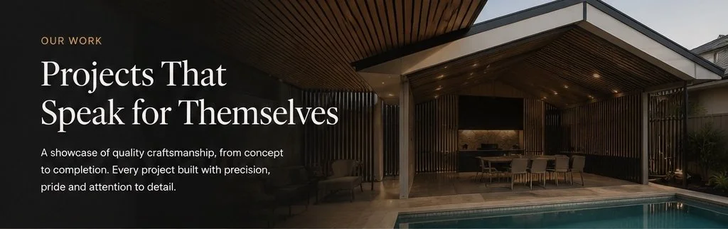 Modern house with a covered patio and swimming pool, outdoor dining table and chairs, and architectural wood accents.
