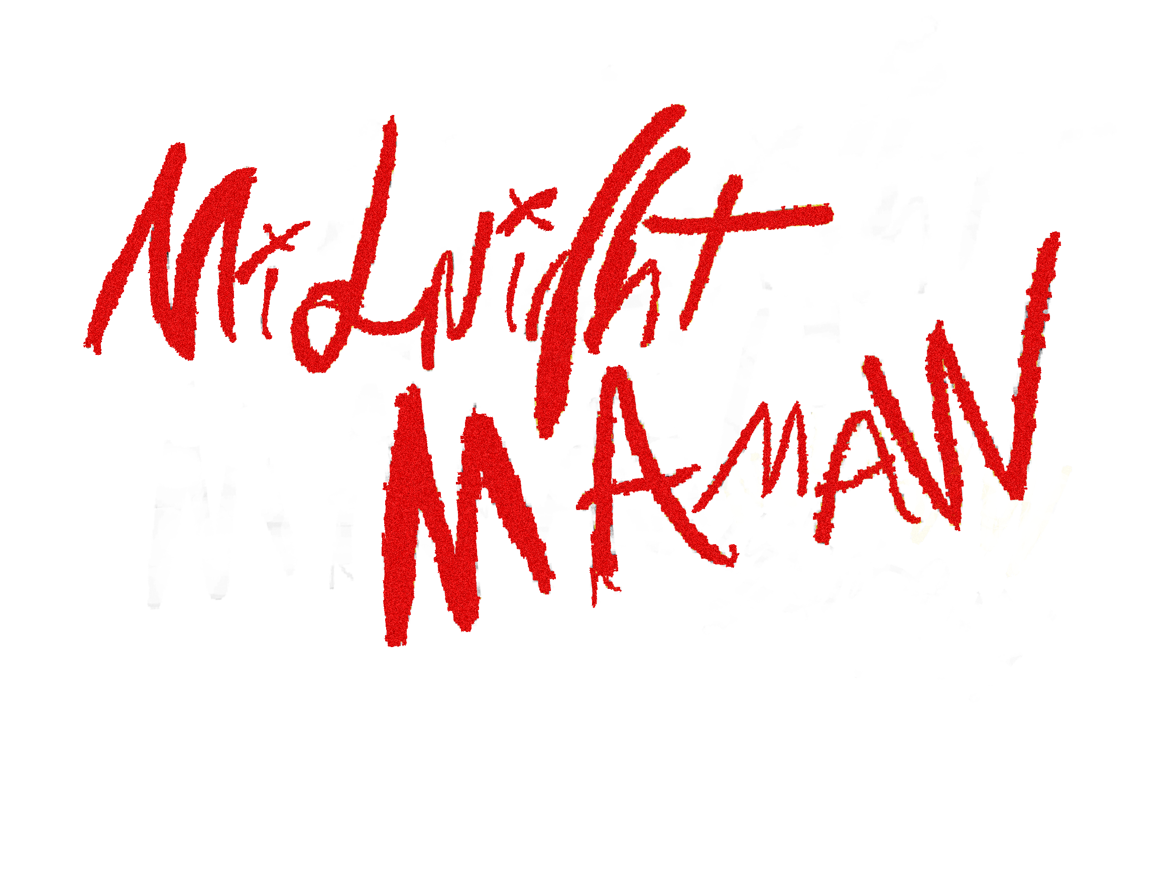 Red handwritten text on black background that says, "Mad, Tired, Heartbroken" in a rough, expressive style.