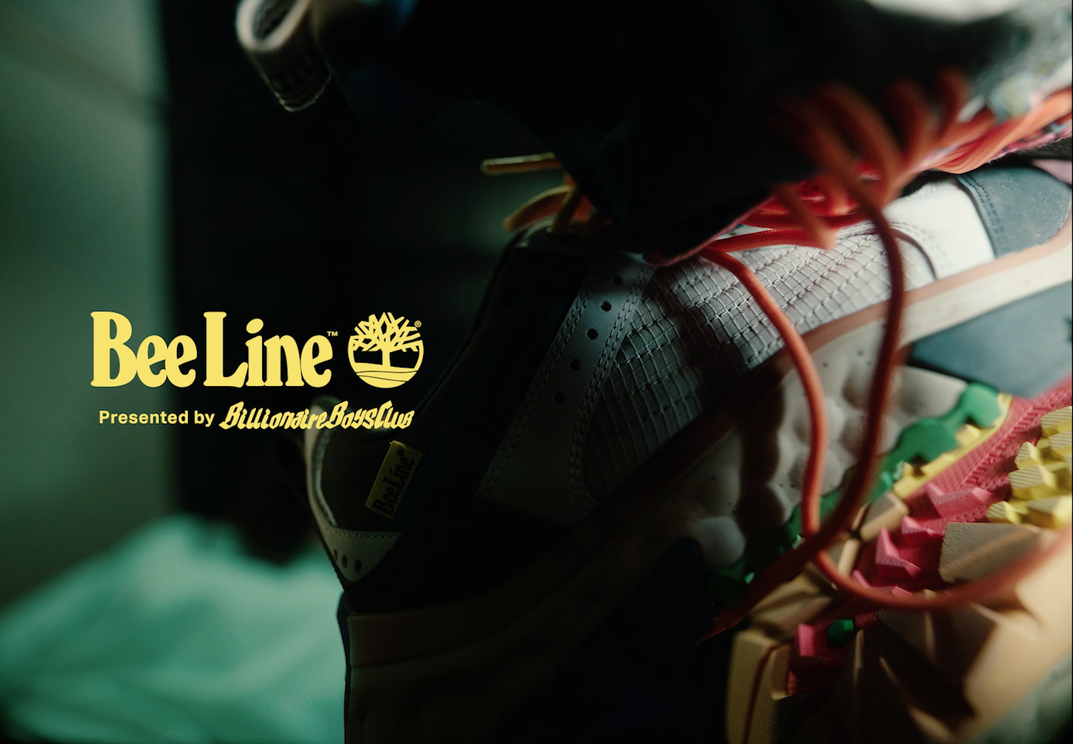 Bee Line by Billionaire Boys Club and Timberland co-branded campaign graphic