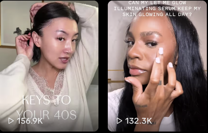 Keys Soulcare short-form skincare videos from creators on social