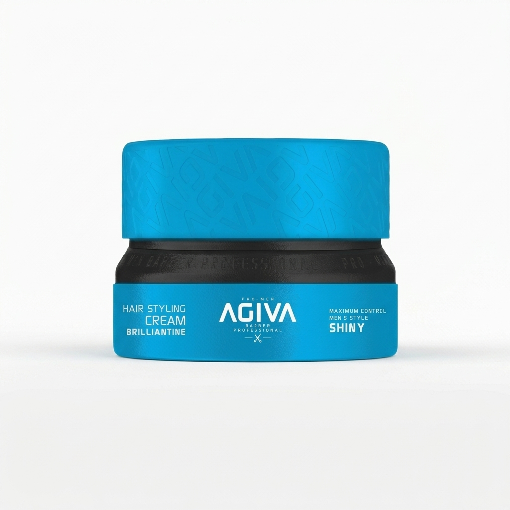 AGIVA HAIR WAX BRILLANTINE HAIR STYLING SHINY (BLUE) - 155ml