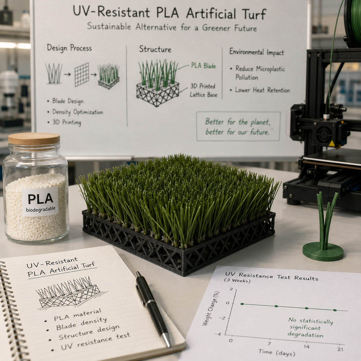 UV-Resistant PLA Artificial Turf