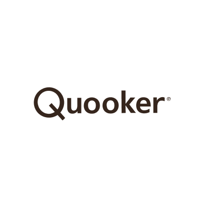 Das Quooker-Logo in schwarzer Schrift auf weißem Hintergrund.