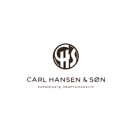 Logo von Carl Hansen & Sön mit dem Schriftzug "Passionate Craftsmanship" darunter.